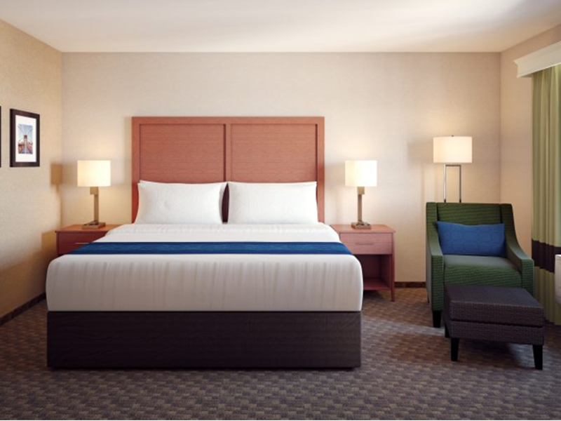 Mobilier de chambre à coucher d&#39;hôtel 3 étoiles Comfort Inn &amp; Suites